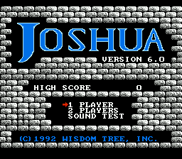 Joshua & the Battle of Jericho title screenshot